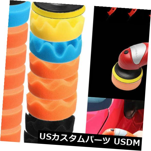 USメッキパーツ 19個/セット3インチ80 mmスポンジバフバフ研磨パッドキット用車ポリッシャー 19Pcs/Set 3 inch 80mm Sponge Buff Buffing Polishing Pad Kit For Car Polisher