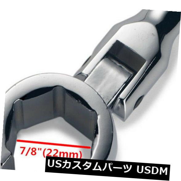 USメッキパーツ 22mm酸素センサーレンチスリーブソケット取り外しレンチカーツール研磨クロム 22mm Oxygen Sensor Wrench Sleeve Socket Removal Wrench Car Tool Polishing Chrome