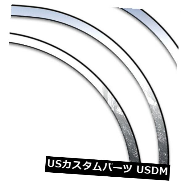 USメッキパーツ 4pc. Luxury FX Stainless L. Fender Trim w/3M&amp;Gasket for 2006 Lincoln Zephyr