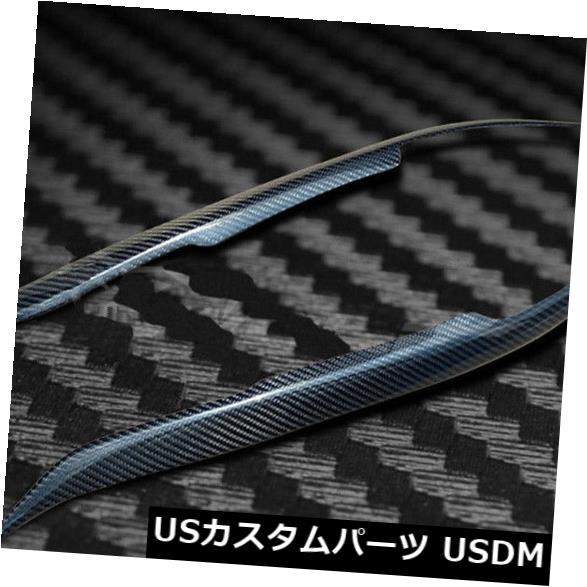 アイライン カーボンファイバーヘッドライトカバー眉毛まぶたトリムステッカーデカール用マツダ6 03+ Carbon Fiber Headlight Cover Eyebrows Eyelid Trim Sticker Decals For Mazda 6 03+
