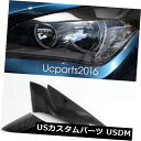 アイライン ヘッドライトランプ眉毛まぶたカーボンファイバートリム2ピースBMW X1 E84 2010-2015 Head Light Lamp Eyebrow...