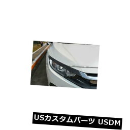 アイライン ホンダシビックFC 10世代カーボンヘッドライトアイブロウまぶた2個 For Honda Civic FC 10th Gen Carbon Headlight Eyebrow Eyelid 2Pcs