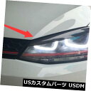 アイライン VWゴルフ7 VII GTI GTD R MK7 14-16用カーボンファイバーヘッドライトアイブロウまぶたトリム Carbon Fiber Headlight Eyebrow Eyelid Trim For VW Golf 7 VII GTI GTD R MK7 14-16