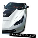 アイライン 2014-2019シボレーコルベットC7のヘッドライトまぶたカバートリムデカールオーバーレイ Headlight Eyelid Cover Trim Decal Overlays for 2014-2019 Chevy Corvette C7