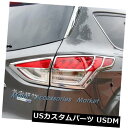 アイライン Ford Kuga Escape MK2 2013-2016用の新しいクロームリアライトカバートリムまぶた New Chrome Rear Ligh...