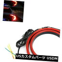 ハイマウントテール 赤いLED車の後部風防の高い台紙第3第4ブレーキテールシーケンシャルライトストリップ Red LED Car Rear Windshield...