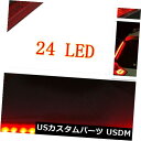 ハイマウントテール 24LED車のSUVリアウインドスクリーンハイマウントサードブレーキテール警告停止ライトレッド 24LED Car SUV Rear Win...