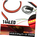 ハイマウントテール 1MレッドLEDカーハイマウントサードブレーキストップリアテールライトバーストリップユニバーサル 1M Red LED Car High M...