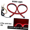 ハイマウントテール 赤いLED車SUVのリヤフロントガラス高マウントブレーキテールライトシーケンシャルストリップ1PC Red LED Car SUV Rear...