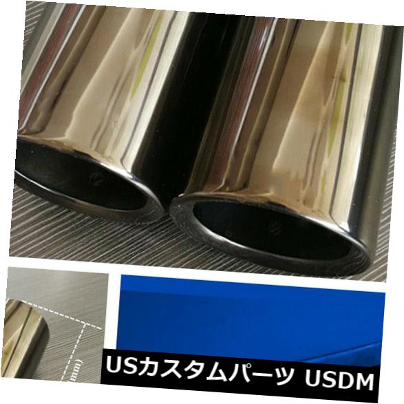 マフラーカッター BMW F10 F18 520i 523i 525i 528i F30用2個チタンブラックエキゾーストチップマフラー 2 Pcs Titanium Black Exhaust Tip Muffler For BMW F10 F18 520i 523i 525i 528i F30