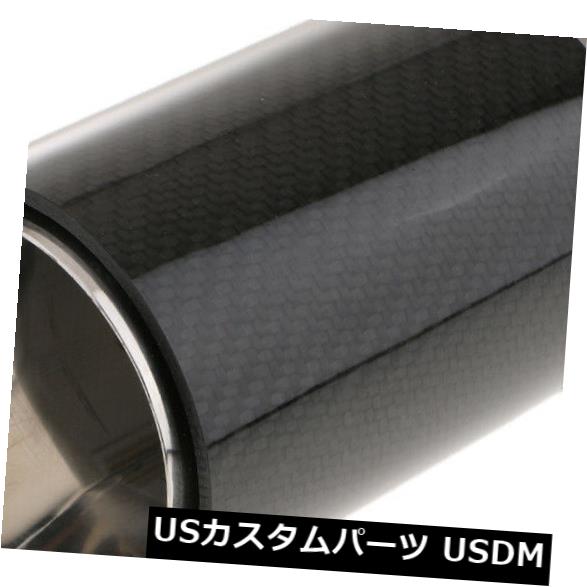 マフラーカッター 車のカーボンファイバー2.5インチBMW 3シリーズの64 MMテールエキゾーストパイプマフラーチップ Car Carbon Fiber 2.5'' 64MM Tail Exhaust Pipe Muffler Tip for BMW 3 Series