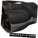 マフラーカッター ウィキッドフローエキゾーストチップ2.5 "インレット3.5"アウトレット5 "ロングブラッククロームテールパイプ Wicked Flow Exhaust Tip 2.5" Inlet 3.5" Outlet 5" Long Black Chrome Tail Pipe
