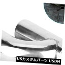 マフラーカッター カーエキゾーストパイプトリムチップ円形斜めエンドダブルアウトリアテールスロート62MM Car Exhaust Pipe Trim Tip Circular Oblique End Double Out Rear Tail Throat 62MM