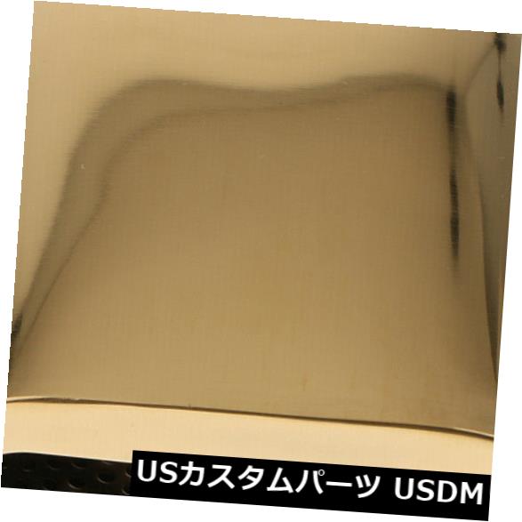 マフラーカッター 防錆ポリッシュアウトレットエキゾーストテールパイプチップマフラーゴールド Anti-c..