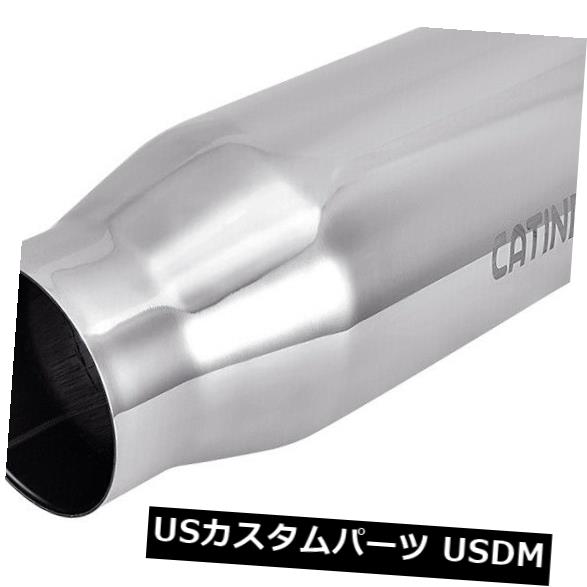 マフラーカッター 新しいロールエッジステンレススチールエキゾーストチップ-3.5 "インレット-5"アウト..