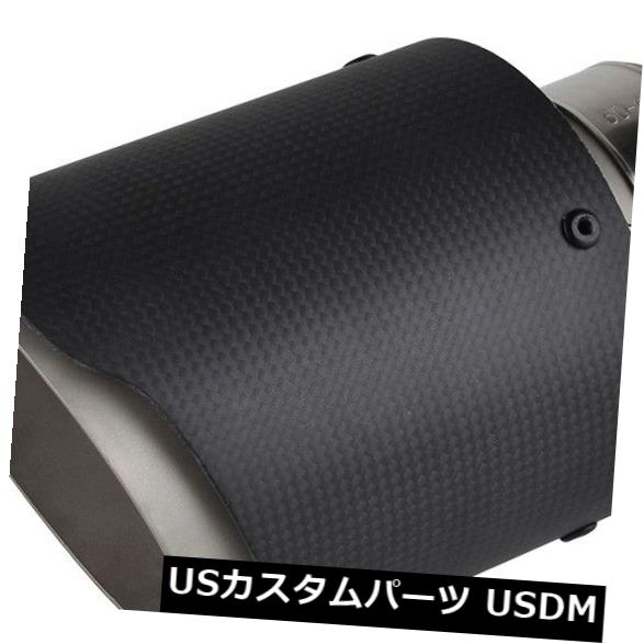 マフラーカッター 1PCS改良マフラーテールパイプチップIN-63mm Out-101mm自動車用カーボンファイバー 1PCS Modified Muffler Tail Pipe Tip IN-63mm Out-101mm Car Vehicle Carbon Fiber