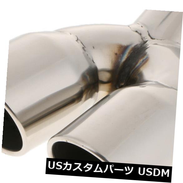 マフラーカッター トヨタヒュンダイIX25のための銀の自動車の排気端の二重マフラーの尾喉 Sliver Auto Car Exhaust Tip Dual Muffler Tail Throat For Toyota Hyundai IX25