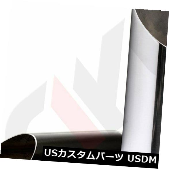 マフラーカッター ペアステンレススチール2.5 "インレット3.5"アウトレット12 "ロングエキゾーストチッ..