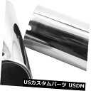 マフラーカッター アウディシルバー用2個のステンレススチールカーリアエキゾーストパイプテールマフラーチップ 2 pcs Stainless Steel Car ...