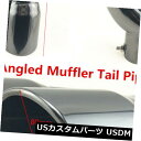 マフラーカッター タイタンステンレスラウンドデュアルエキゾーストチップ2.5 ''インレットアングルマフラーテールパイプアメリカ Titan Stainless...