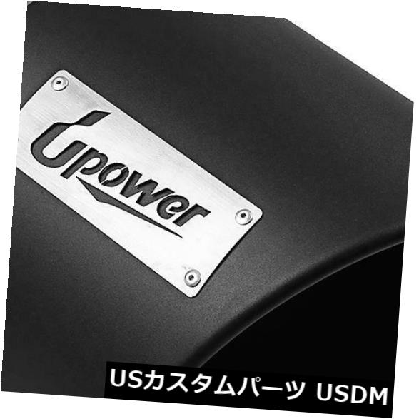 マフラーカッター ユニバーサルカートラックブラックディーゼルエキゾーストチップ5 "インレット-10"ア..