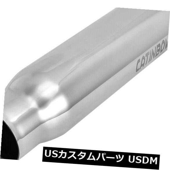 マフラーカッター 新しいステンレススチール製排気チップアングルカット2.25 "インレット3"アウトレッ..