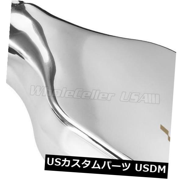 マフラーカッター ステンレススチール製スクエアエキゾーストチップ2.25 "インレット2" x 6 "-10"ロングフィットカマロスタイル Stainless Steel Square Exhaust Tip 2.25" inlet 2"x 6" -10" Long fit Camaro Style