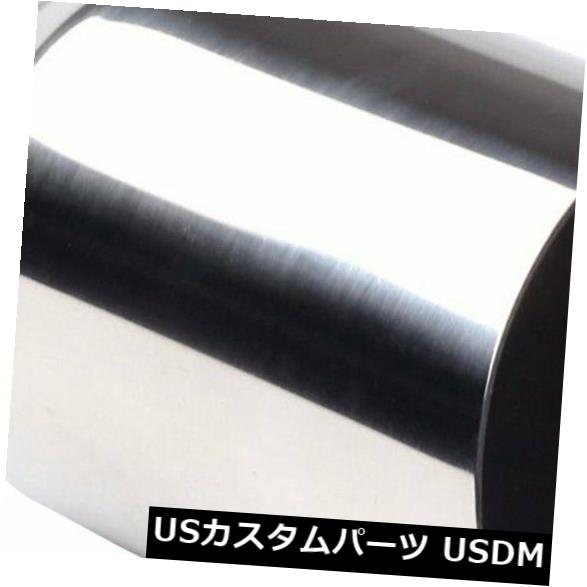 マフラーカッター 2.5 "イン3.5"アウトスライバーエキゾースト単層傾斜カットチップポリッシュステンレ..