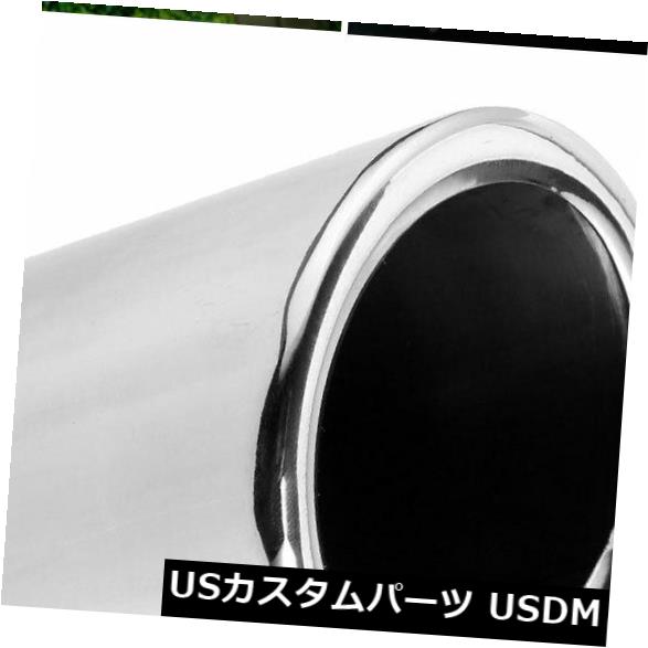 マフラーカッター VWゴルフVI用ステンレススチールエキゾーストテールパイプテールパイプトリムチップマフラーx 2 2x Stainless Steel Exhaust Tail Pipe Tailpipe Trim Tip Muffler for VW Golf VI