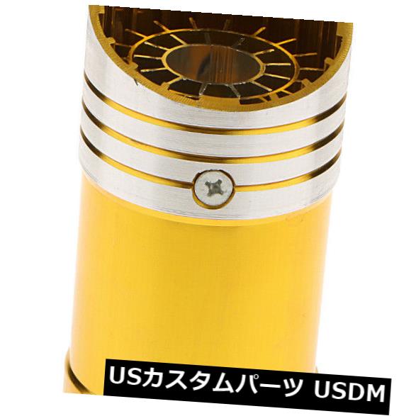 マフラーカッター 64mm車の排気管マフラーテールチップサイレンサーステンレス鋼160mmゴールド 64mm Ca..
