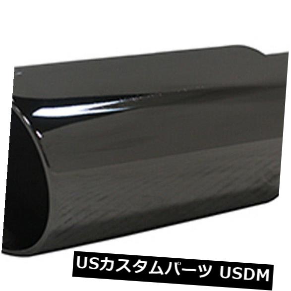 マフラーカッター 2.25 "インレット3"アウトレット8 "ロングユニバーサルクロームエキゾーストチップス..