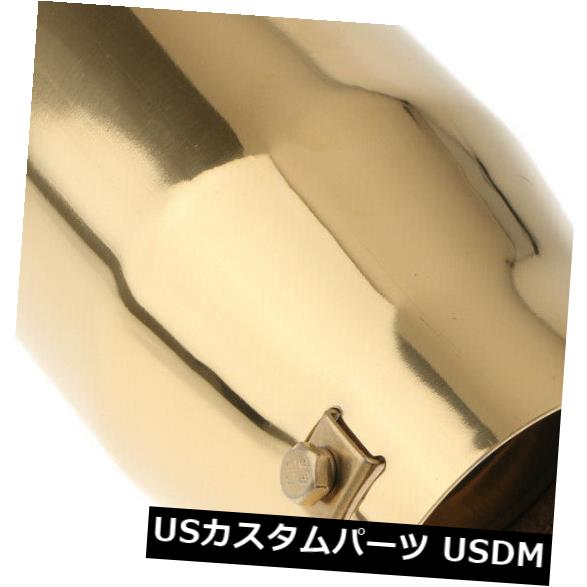 マフラーカッター ゴールドステンレス鋼車SUV後部排気管テールマフラーチップ Gold Stainless Steel Ca..