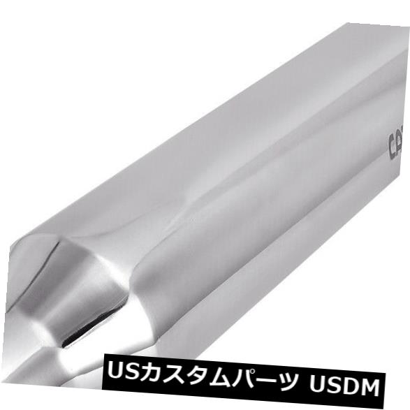 マフラーカッター エキゾーストチップステンレスアングルカットテールパイプ2.5 "-インレット4"-アウト..