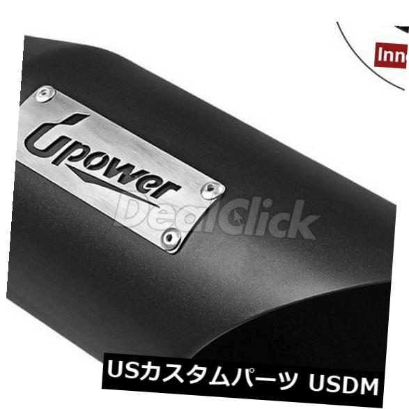 マフラーカッター ユニバーサルカートラックブラックディーゼルエキゾーストチップウェルドオン3 "イン..