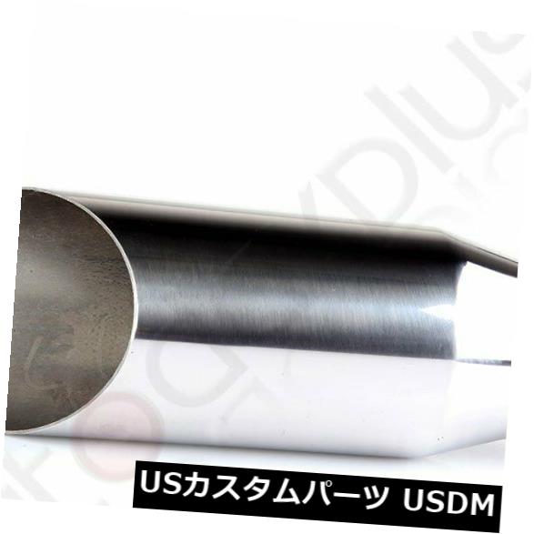 マフラーカッター ステンレス鋼製排気チップの溶接3 "インレット-4"アウトレット-12 "長 Weld on Stain..
