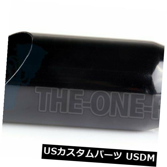 マフラーカッターブラックエキゾーストチップステンレスアングルカット3quot;インレット4quot;アウトレット12quot;ロングBlackExhaustTipStainlessSteelAngleCut3quot;Inlet4quot;Outlet12quot;Long