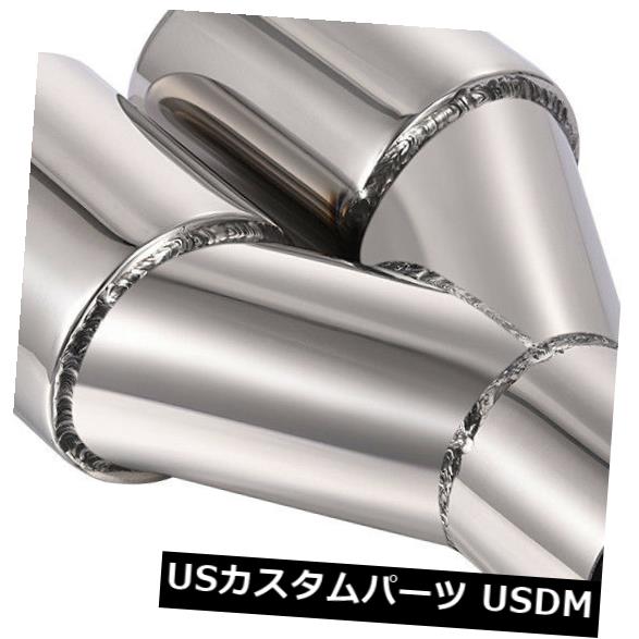 マフラーカッターステンレススチール製デュアルエキゾーストチップロールエッジ2.25quot;インレット-3quot;アウトレット-9.5quot;長StainlessSteelDualExhaustTipRolledEdge2.25quot;Inlet-3quot;Outlet-9.5quot;Long