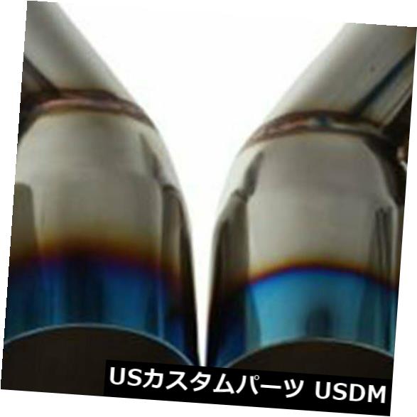 マフラーカッタースタッガードブルーバーントエキゾーストデュアルスキューチップL+R2.5quot;イン3.5quot;アウトシングルレイヤーStaggeredBlueBurntExhaustDualSkewTipsL+R2.5quot;In3.5quot;OutSingleLayer