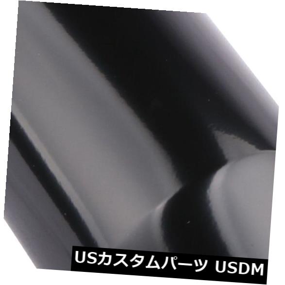 マフラーカッター 1PC溶接式黒ステンレス鋼2.5 ''インレット4 ''アウトレット12 ''ロングエキゾースト..