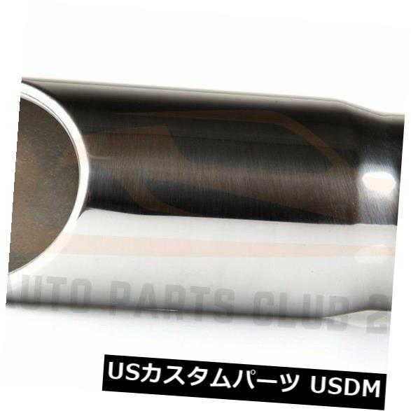 マフラーカッターステンレス鋼製排気チップ3.5quot;インレット-4quot;アウトレット-12quot;ロングロールエッジStainlessSteelExhaustTip3.5quot;Inlet-4quot;Outlet-12quot;LongRolledge