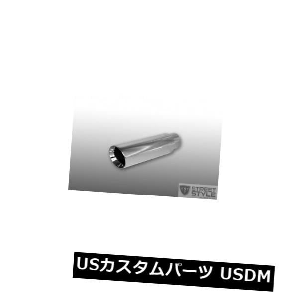 マフラーカッター ステンレス鋼溶接式テールパイプ排気チップ2.25 "インレット-3.5"アウトレット-16 "..