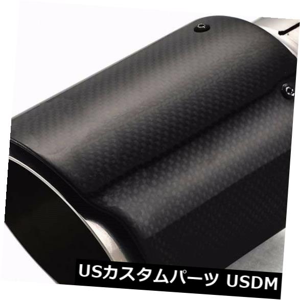 ޥե顼å 1ĤΥ˥СID 2.563mm¡112MMܥեСȥåץޥե顼 1Pcs Universal ID 2.5'' 63mm OD:112MM Carbon Fiber Exhaust Tip Muffler