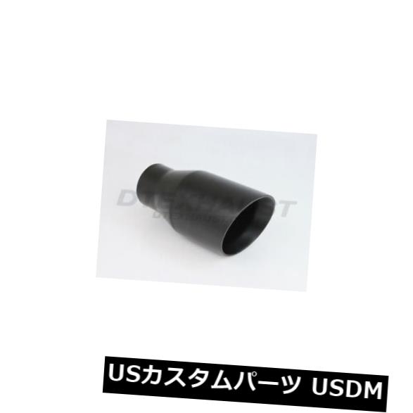 マフラーカッター 別の傾向の排気の先端の黒い粉の上塗を施してある角度の二重壁2.25 "X 3.5" Different Trend Exhaust Tip Black Powder Coated Angle Double Wall 2.25" X 3.5"