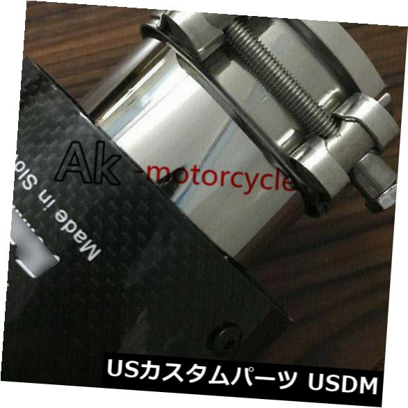 マフラーカッターユニバーサル63x89mmカーボンファイバーカーエキゾーストシステムテールパイプエンドチップマフラーUniversal63x89mmCarbonFiberCarExhaustSystemTailPipeEndTipsMuffler