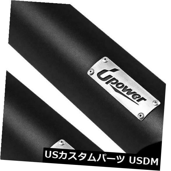 マフラーカッター 2xブラックステンレススチールエキゾーストチップアングルカット2.5 "インレット3.5"..