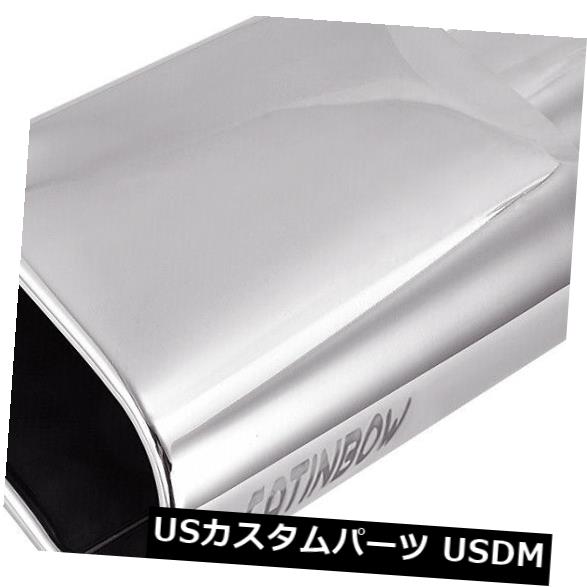 マフラーカッター ステンレス鋼車スクエアエキゾーストチップパイプ2.5 "インレット5.5 x 3"アウトレッ..