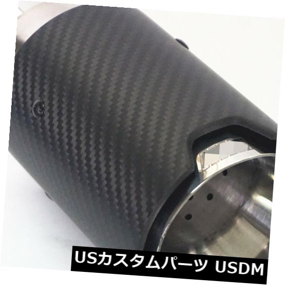 マフラーカッターBMW2シリーズF22F23クーペ用2PC170mmカーボンファイバーマットブラック排気チップ2PC170mmCarbonFiberMatteBlackexhausttipforBMW2SeriesF22F23Coupe