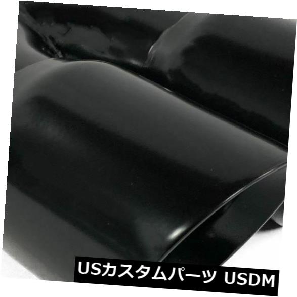 マフラーカッターエキゾーストチップ2.50quot;インレットデュアル3.00x9.50ロングラウンドダブルウォールハイテンプブラックExhaustTip2.50quot;InletDual3.00X9.50LongRoundDoubleWallHighTempBlack