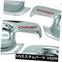ドア部分カバー トヨタハイラックスビーゴ2005-2014へのドアハンドルボールの挿入物カバークロムFITT 4Pc Door Handle Bowl Insert Cover Chrome FITT 4Pc To Toyota Hilux Vigo 2005 - 2014