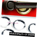 ドア部分カバー 5 *ジープラングラールビコンJK 4ドア2007-16用ABSドアハンドルボウルカバートリム 5* ABS Door Handle Bowl Cover Trim for Jeep Wrangler Rubicon JK 4 Doors 2007-16(2)